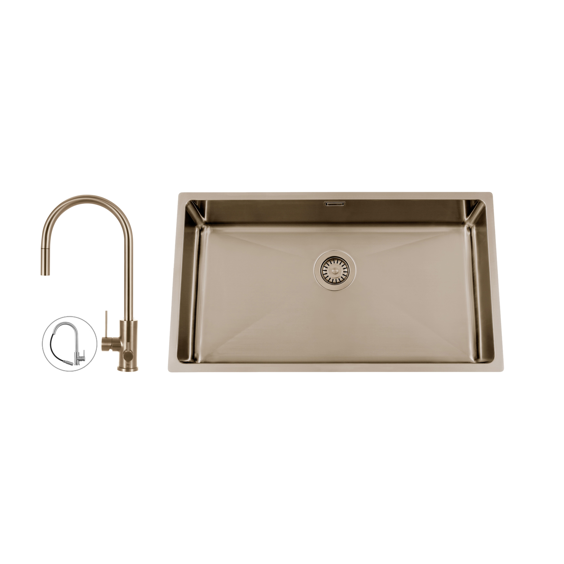 Diskho Nordic Tech Titan 730 X med Köksblandare Steel Accent D