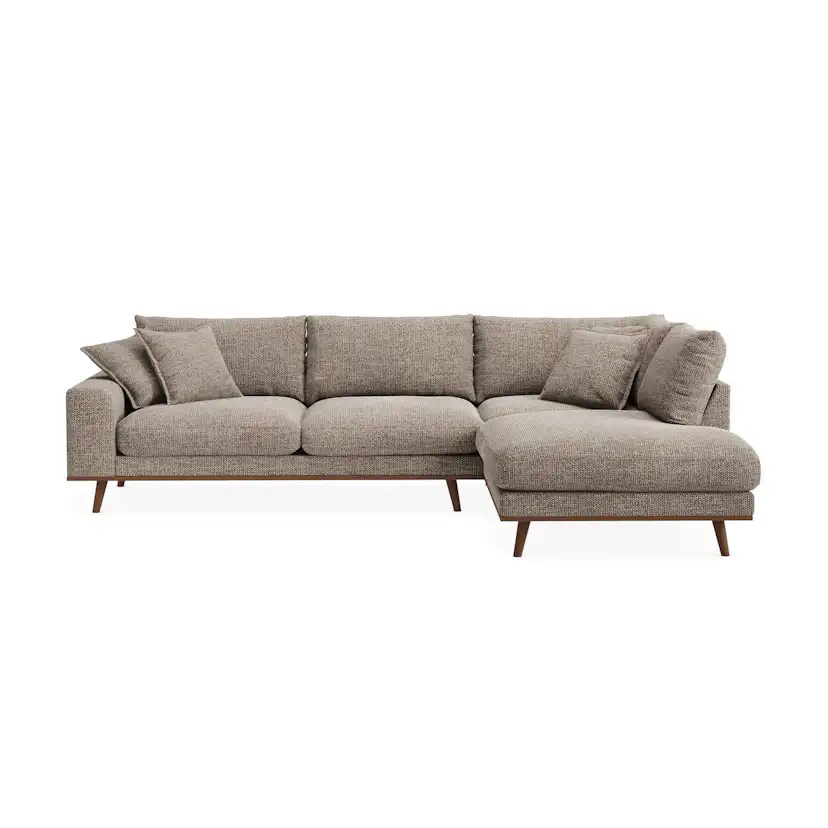Schäslongsoffa Scandinavian Choice Copenhagen Premium 4-sits Vänstervänd L-formad Djup i Chenille