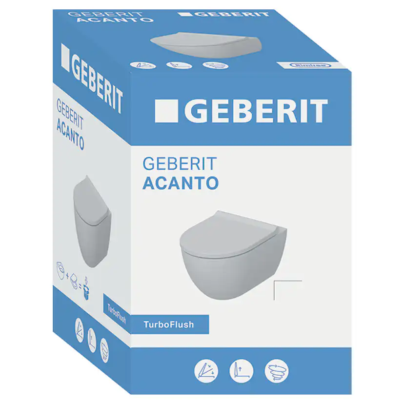 Vägghängd Toalett Geberit Acanto TurboFlush