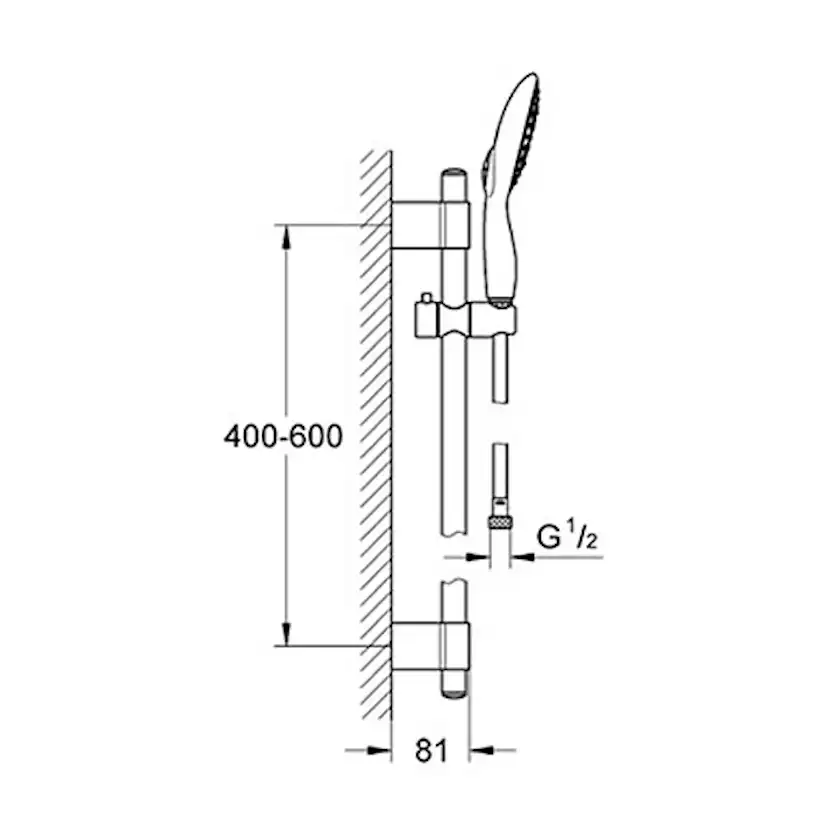 Duschset Grohe Power & Soul 130