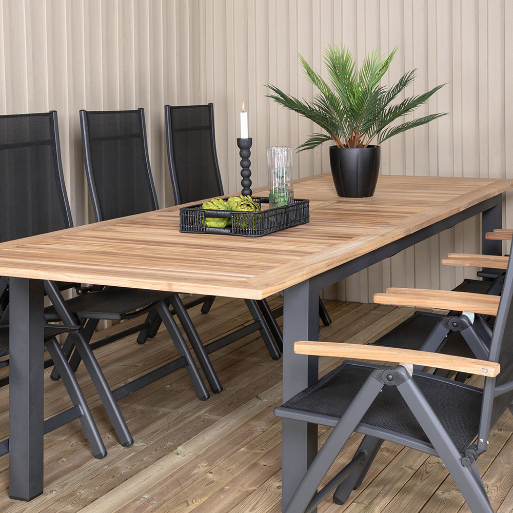 Matgrupp Venture Home Perla med 8 Perla Positionsstolar