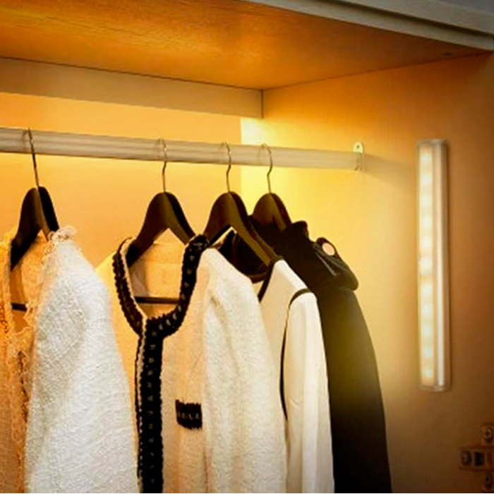 Skåpsbelysning Japcell LED med Rörelsesensor och Justerbar Färgtemperatur Uppladdningsbar