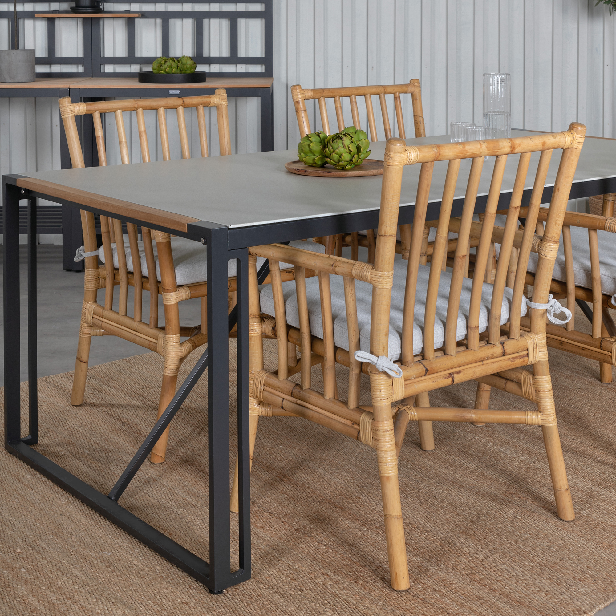 Matgrupp Venture Home Thea med 4 Cane Stolar