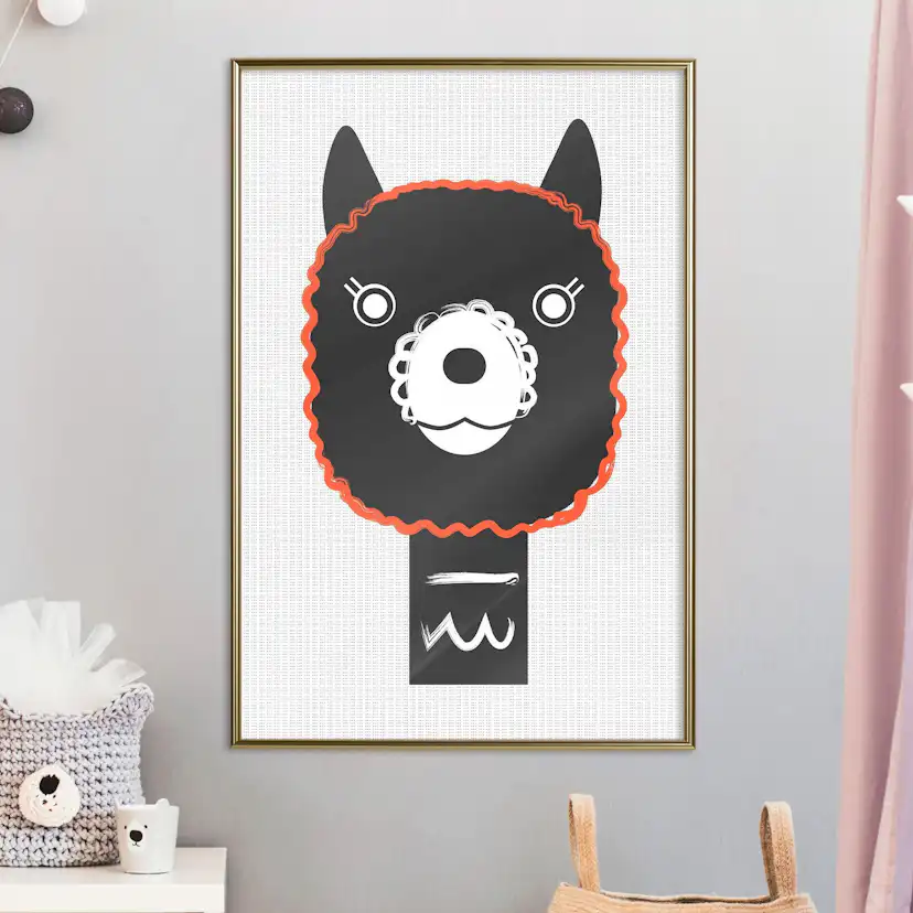 Poster Artgeist Affisch Decorative Alpaca