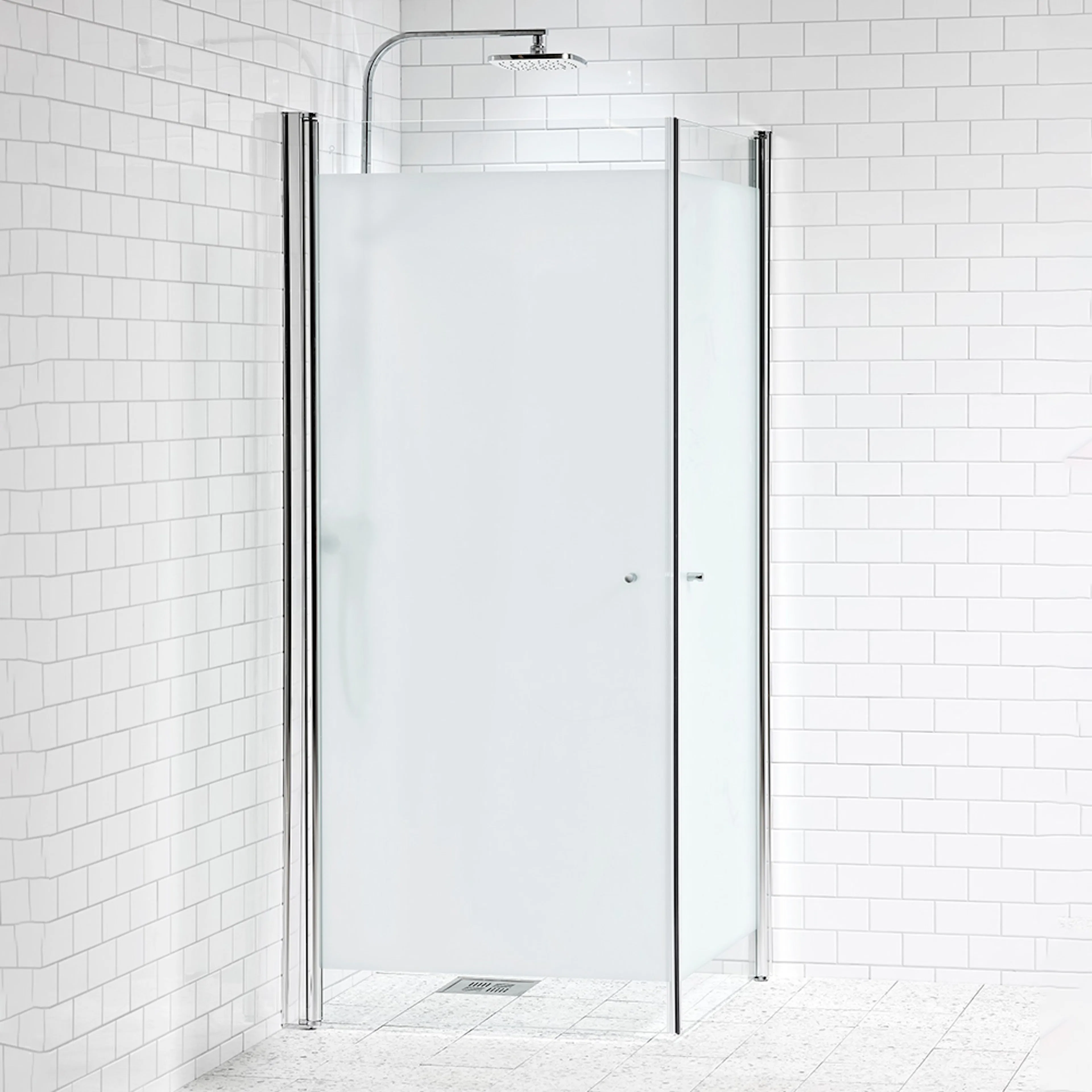AL PICTO DHÖRN 80X100 RAK FR1 LxB: 785x985 mm, Frostat glas/Aluminium