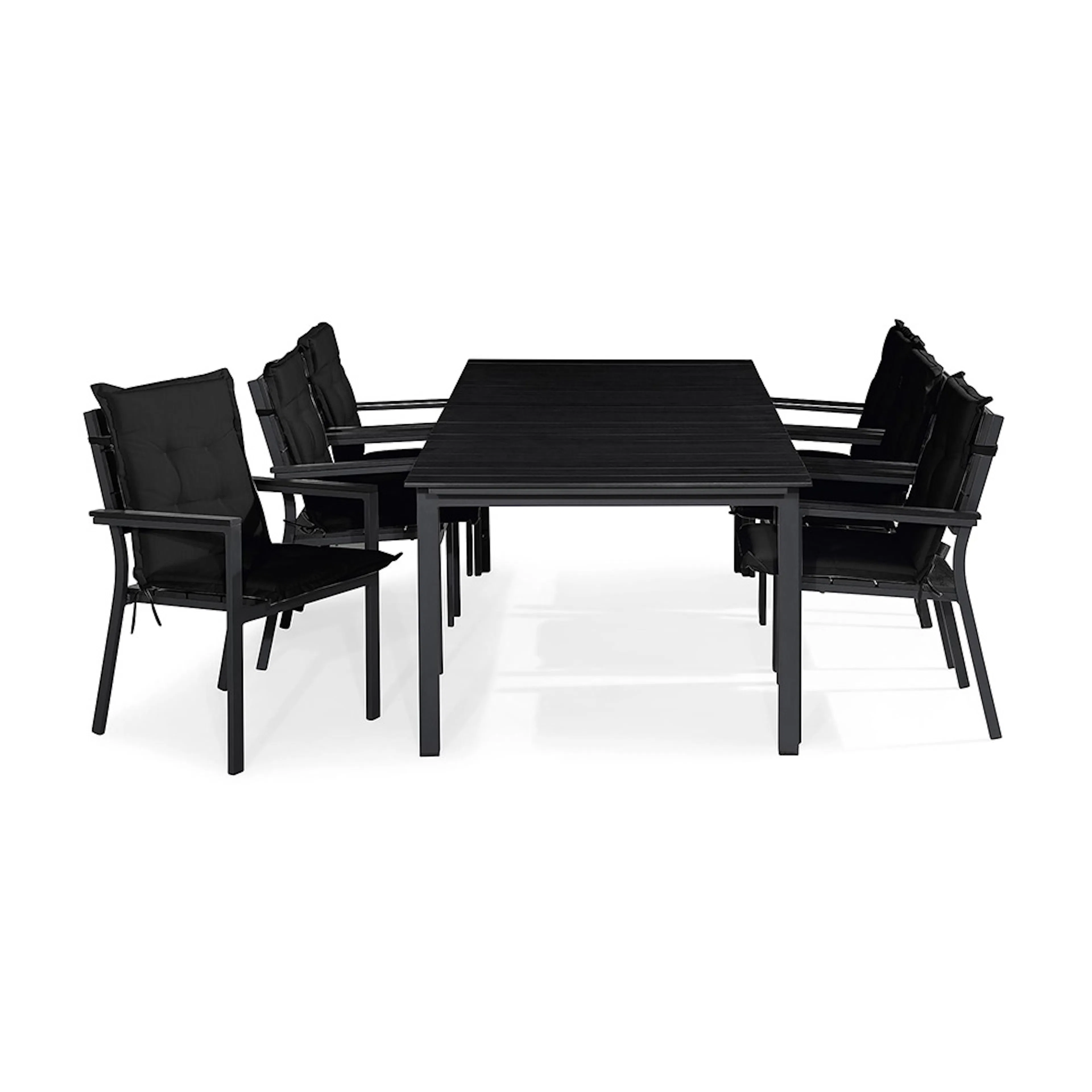 Matgrupp Utomhus Comfort Garden Tunis 205x90 med 6 StapelTrädgårdsstolar