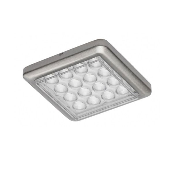 LED-Belysning Beslag Design Sunny Square Rostfri