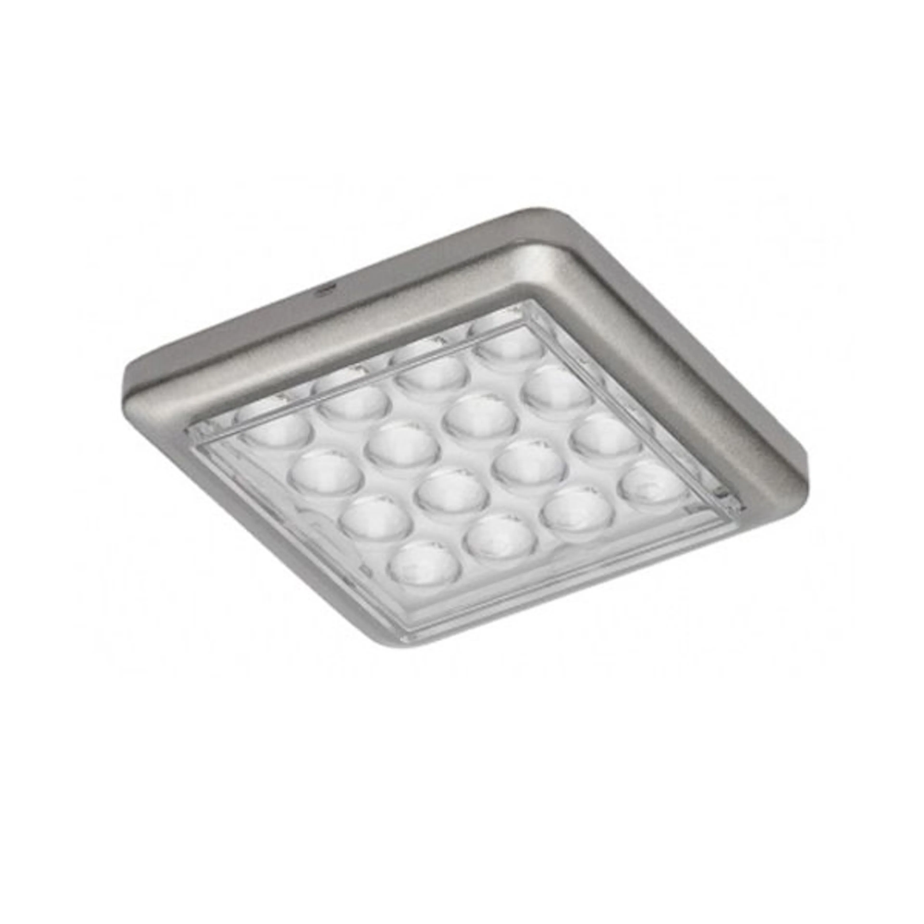 LED-Belysning Beslag Design Sunny Square Rostfri