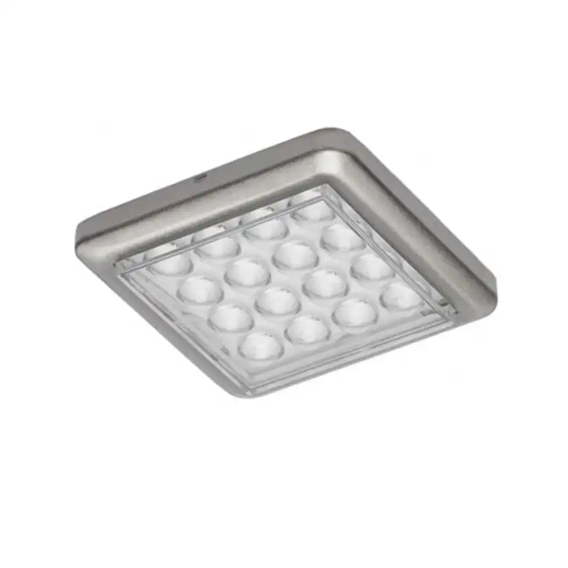 LED-Belysning Beslag Design Sunny Square Rostfri