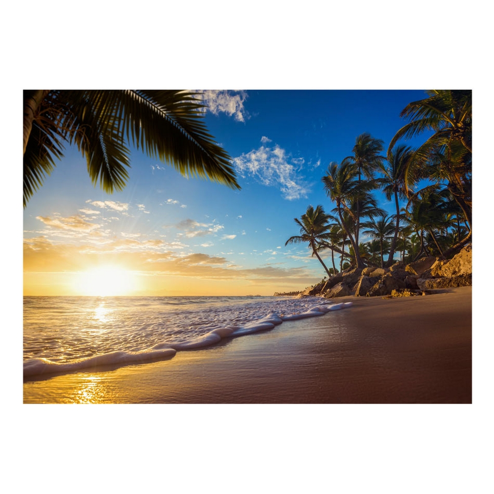 Självhäftande fototapet - Tropical Beach 343x245 Storlek: 343x245 cm