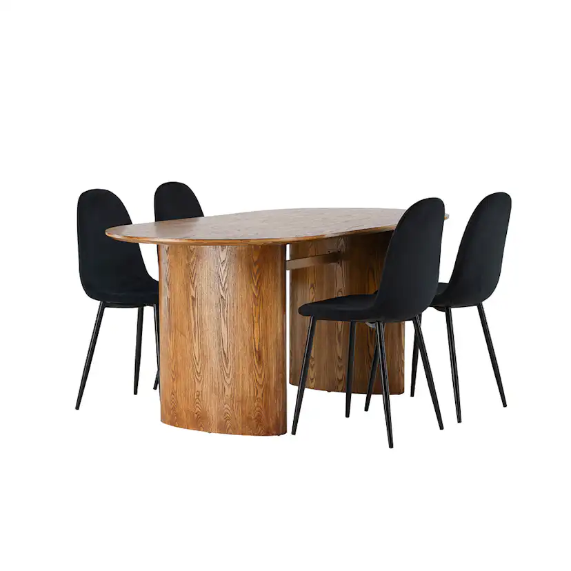Matgrupp Venture Home Isolde med 4 Polar Stolar