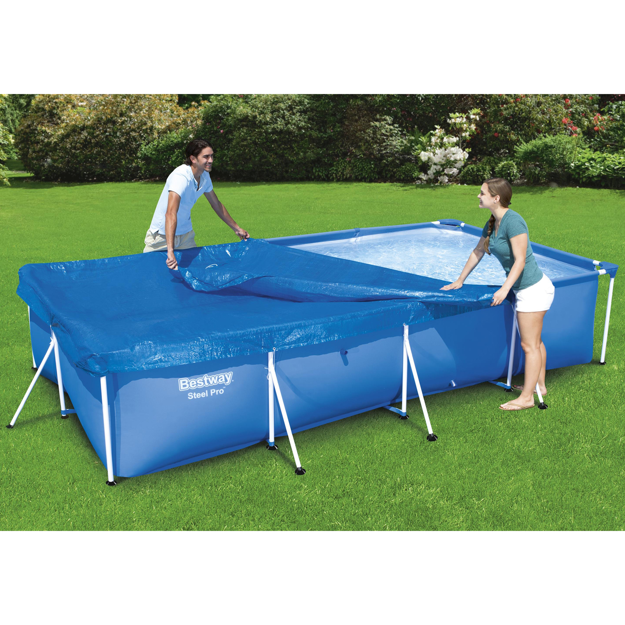 Poolöverdrag Bestway Flowclear Rektangulärt 4 x 2,11 m