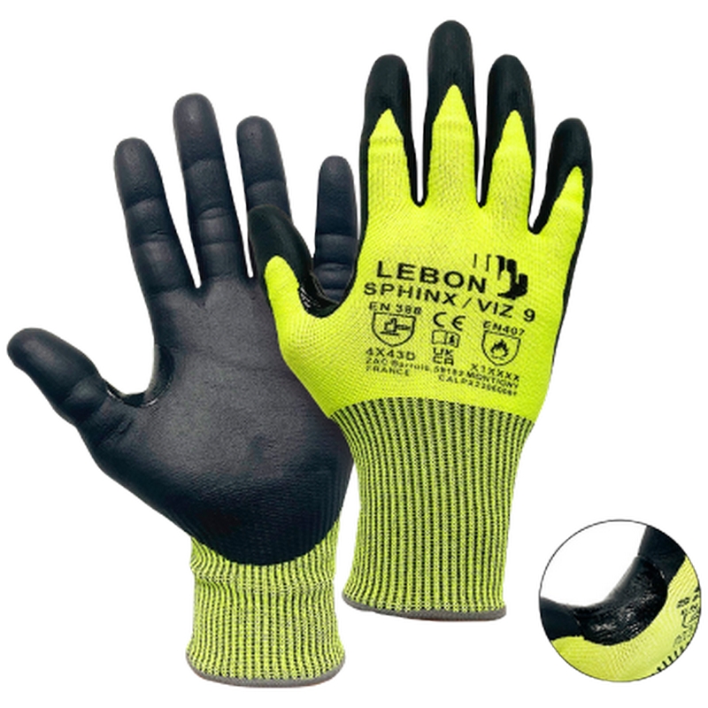 Arbetshandske Lebon Sphinx Viz Skärskyddshandske Klass D