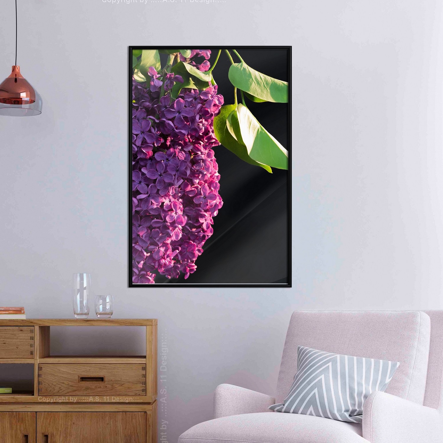 Affisch - Colours of Spring [Poster] 40x60 Svart ram, 40x60 cm