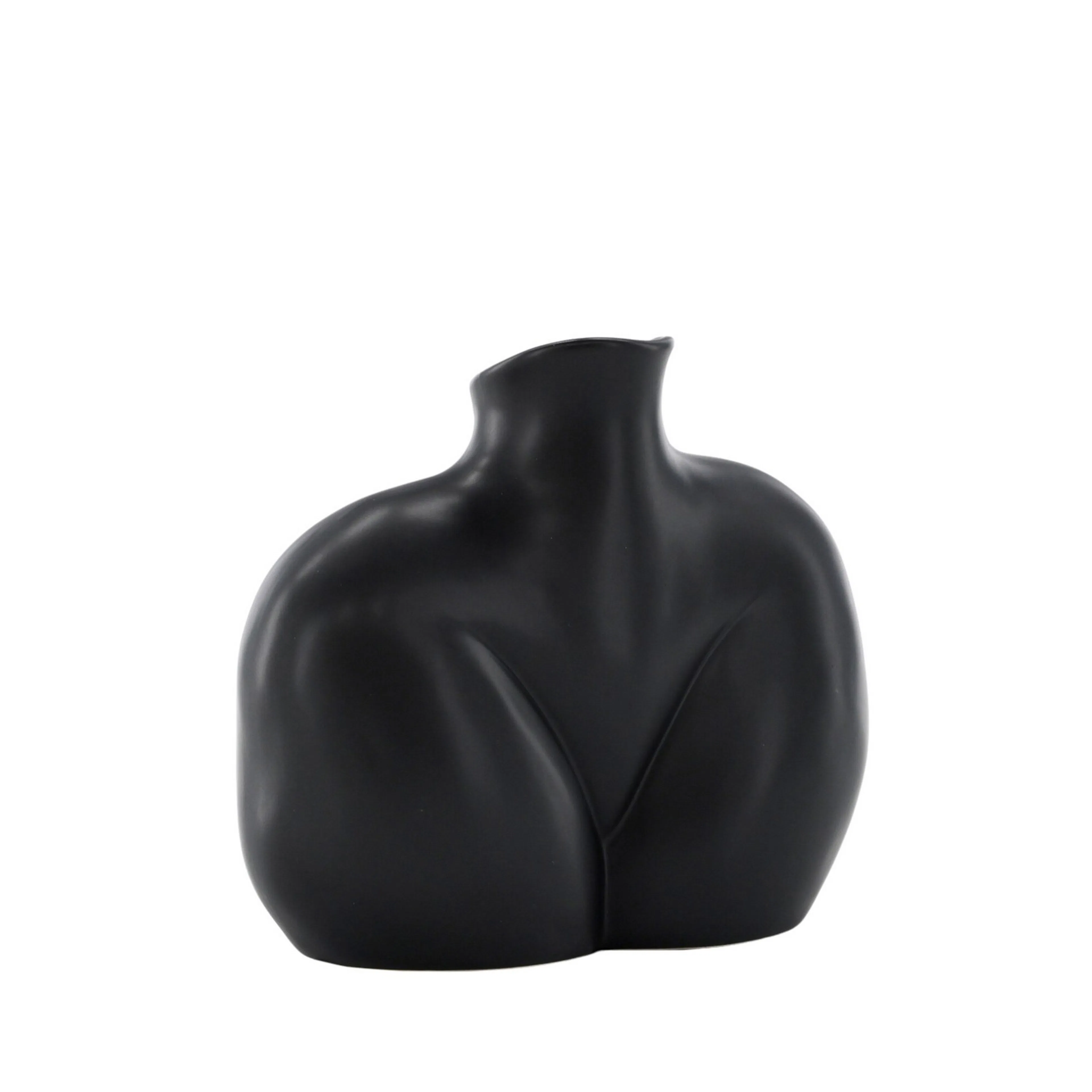 Harvey Vase - Matte Black - 17*10*15Hcm Svart