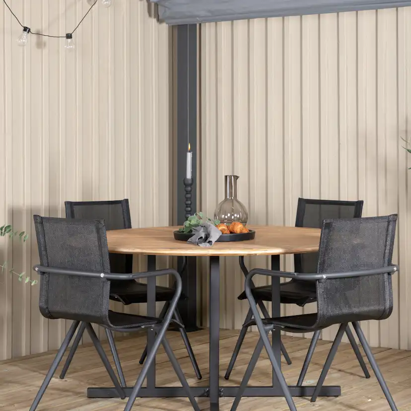 Matgrupp Venture Home Zurc med 4 Anve Matstolar