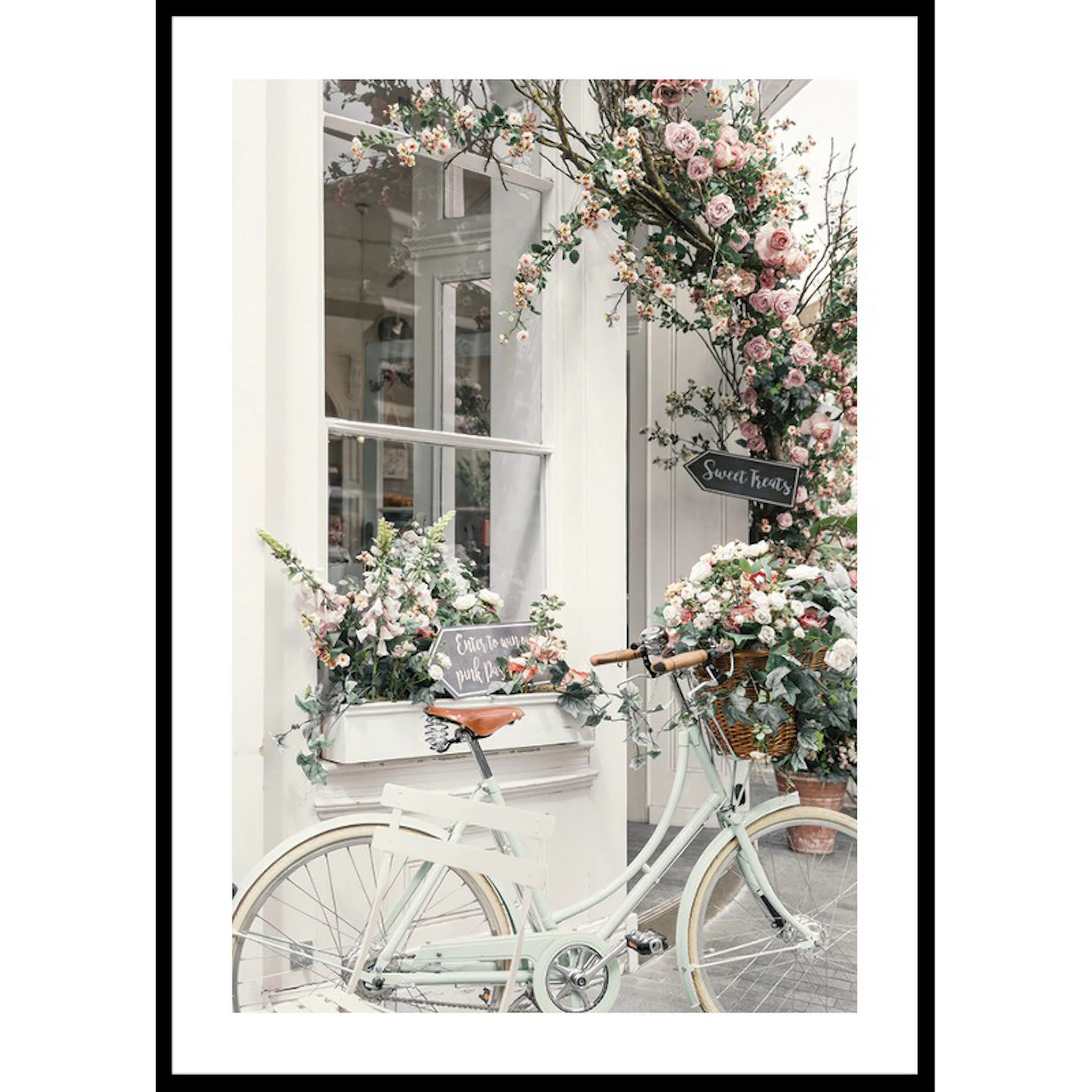 Bicycle And Flowers 30x40 30x40 cm