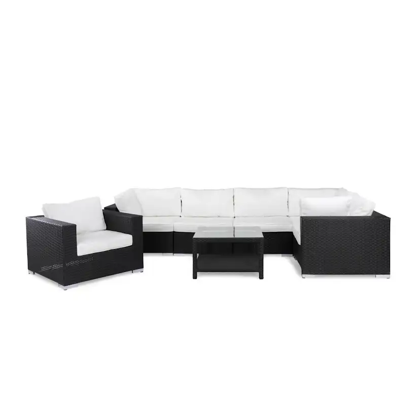 Loungegrupp Comfort Garden Bahamas 6-sits med Fåtölj och Bord 75x75