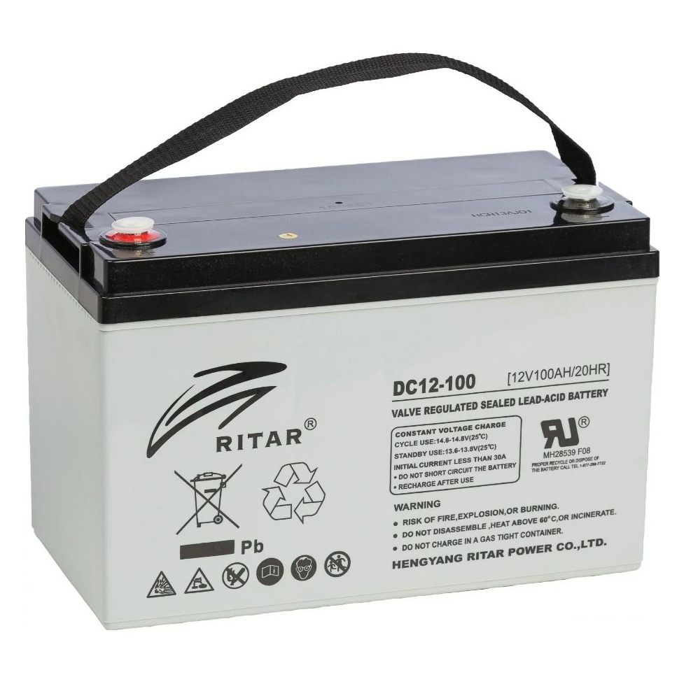 Batteri BrightSolar DC12 Underhållsfritt AGM-batteri