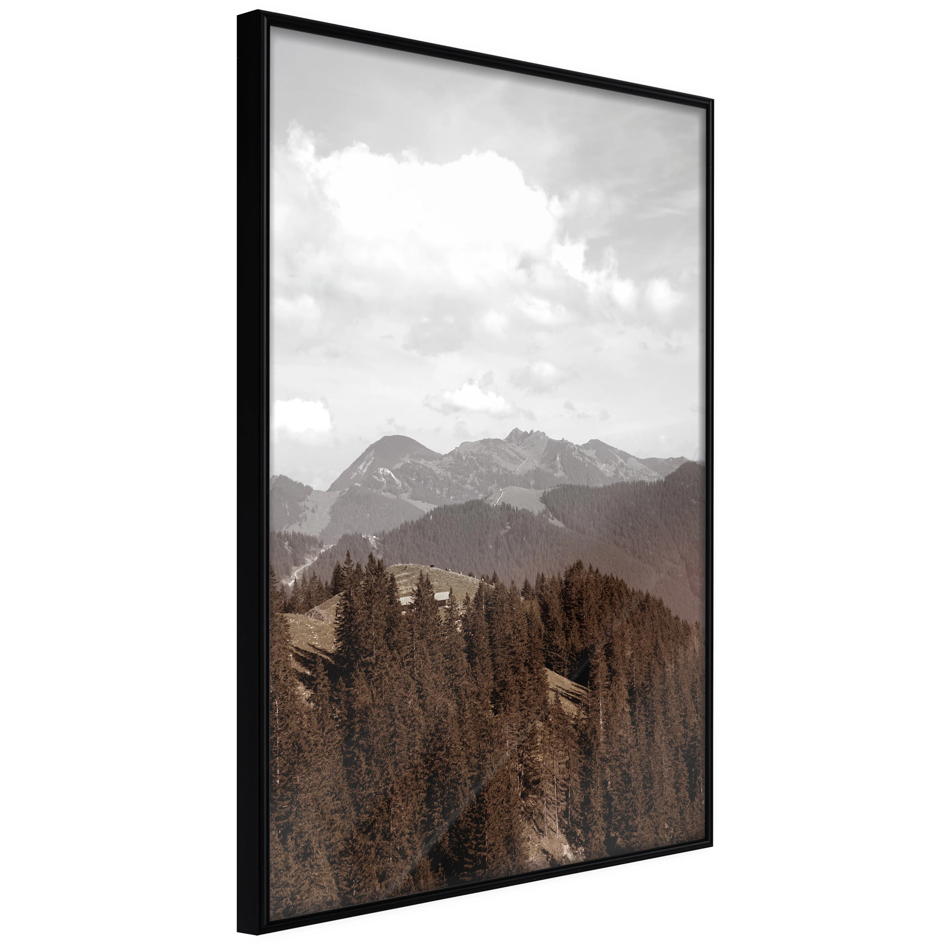 Affisch - Landscape [Poster] 30x45 Svart ram, 30x45 cm