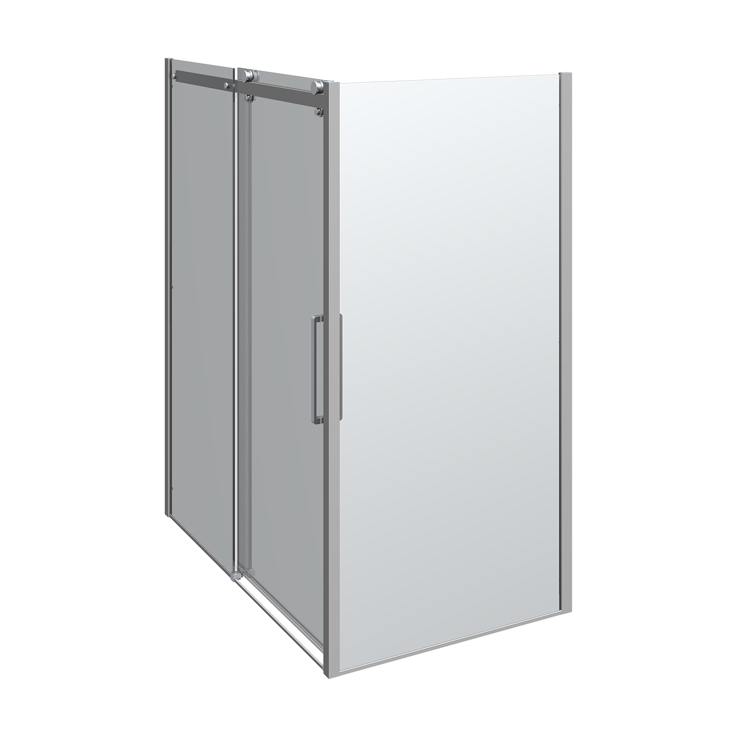 Deluxe skjutdörr med 1 fast vägg, vändbar, 160x100 cm 1600x1000 mm