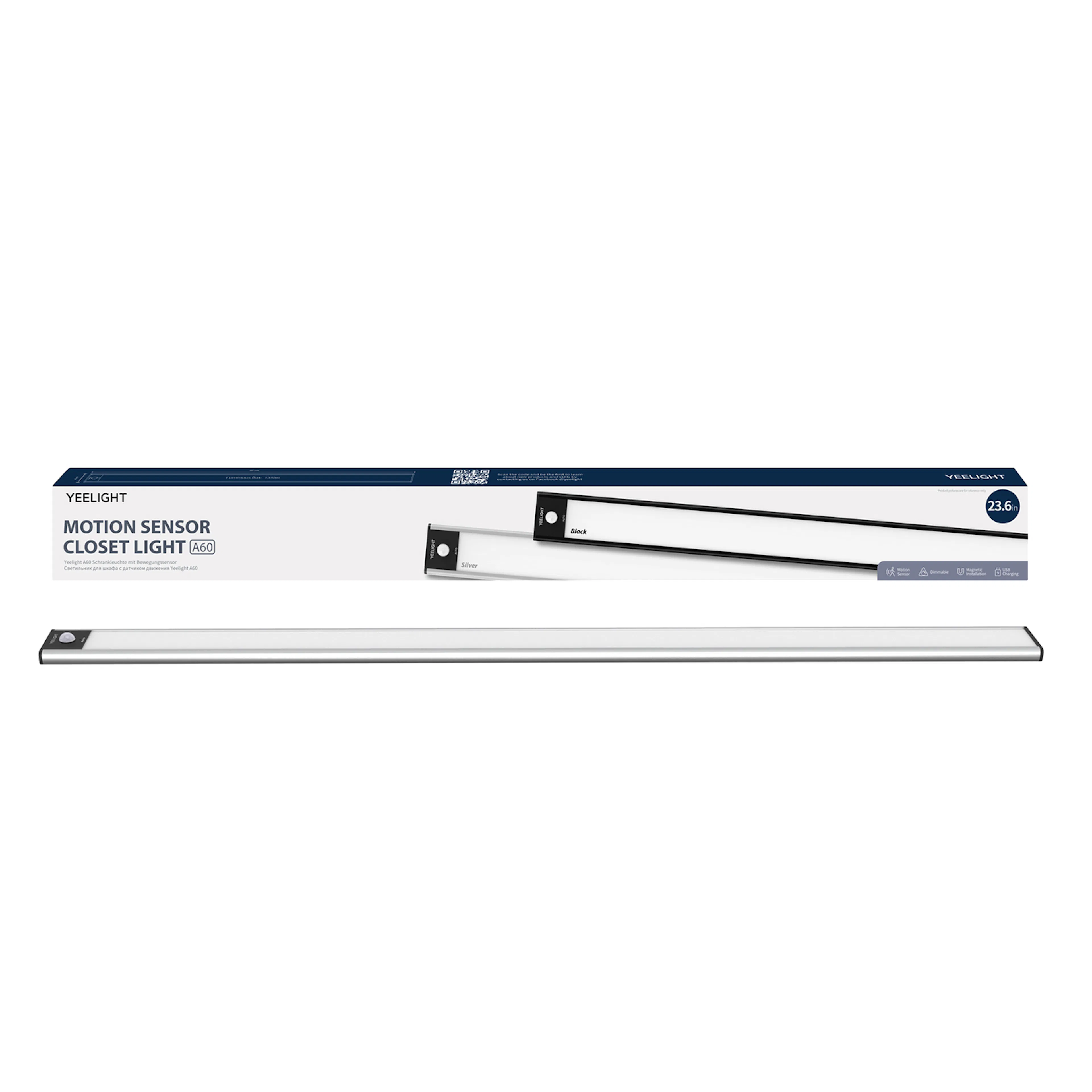 Lampa med Rörelsesensor Yeelight Closet Light, Silver- Smart Belysning