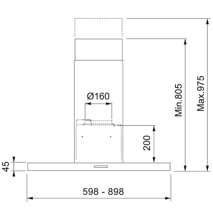 Spiskåpa Franke T45 782-10/12 60 RF