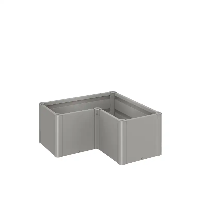 Planteringsbädd Belvedere MINI storlek L100 metallic kvarts- Kvartsgrå