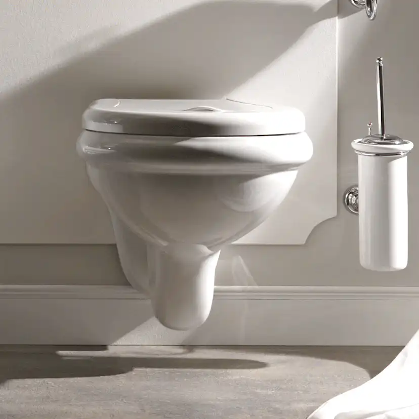 Vägghängd Toalettstol Lavabo Retro