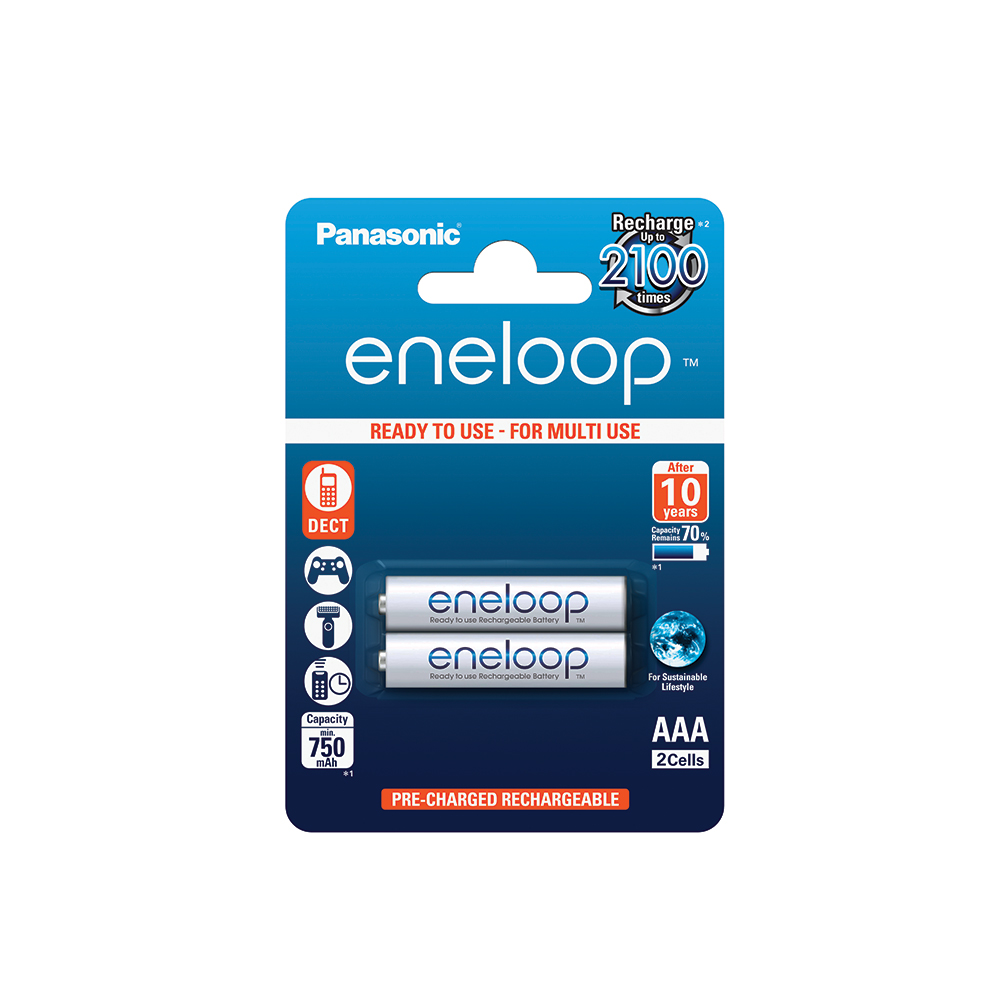 Batteri Panasonic Uppladdningsbara Eneloop AAA (750mAh)