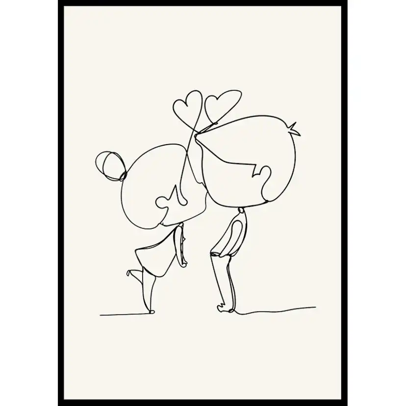 Poster Gallerix Contour of Affection