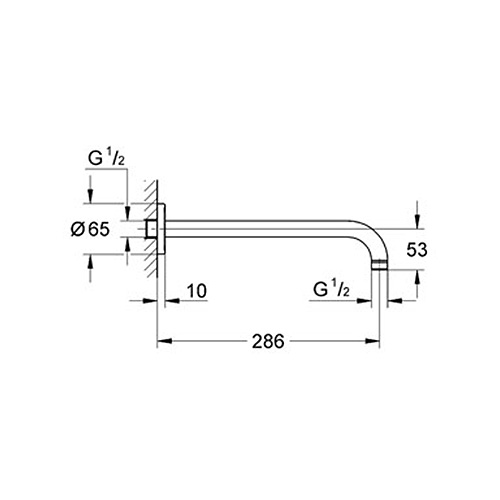 Duscharm Grohe Rainshower 286 mm