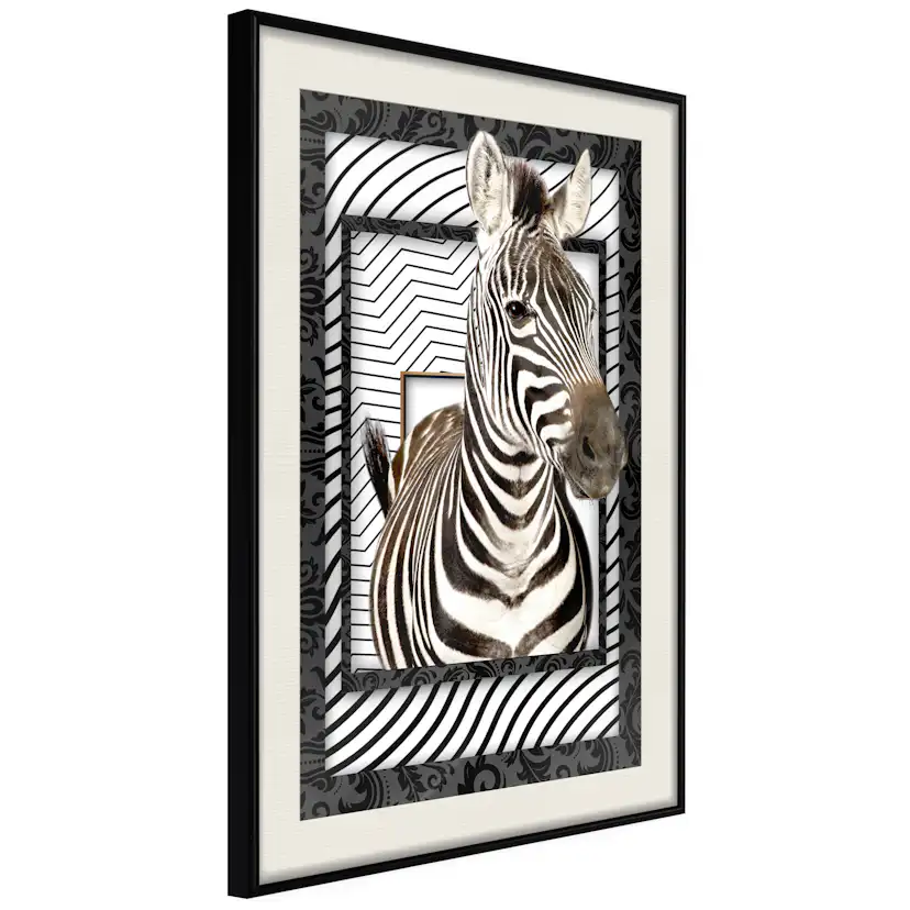 Poster Artgeist Affisch Zebra