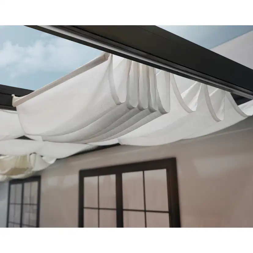 Persienn Canopia by Palram Skuggkit Till Pergola Stockholm 3,4 x 5,9 m Vitt