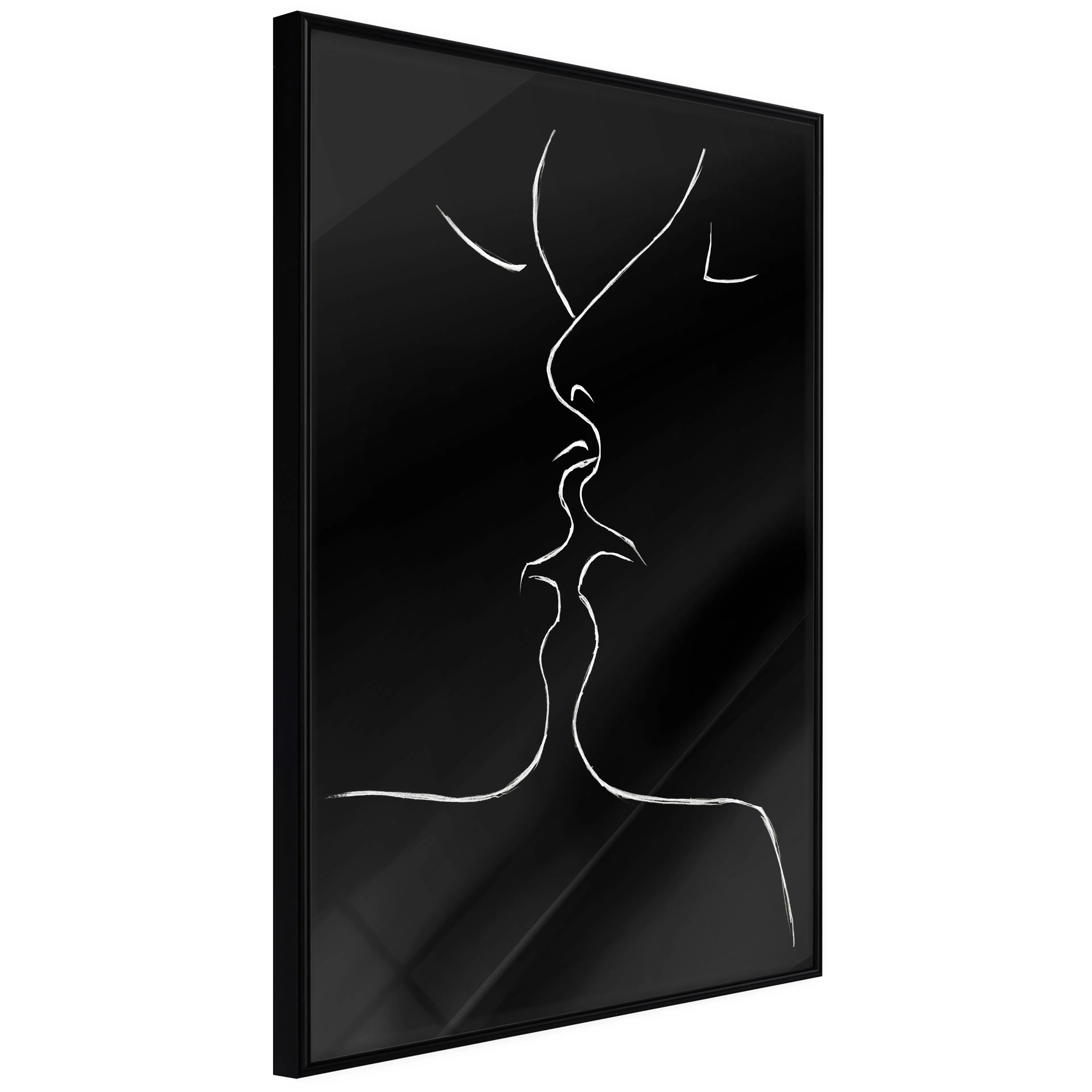 Affisch - Kiss [Poster] 20x30 Svart ram, 20x30 cm