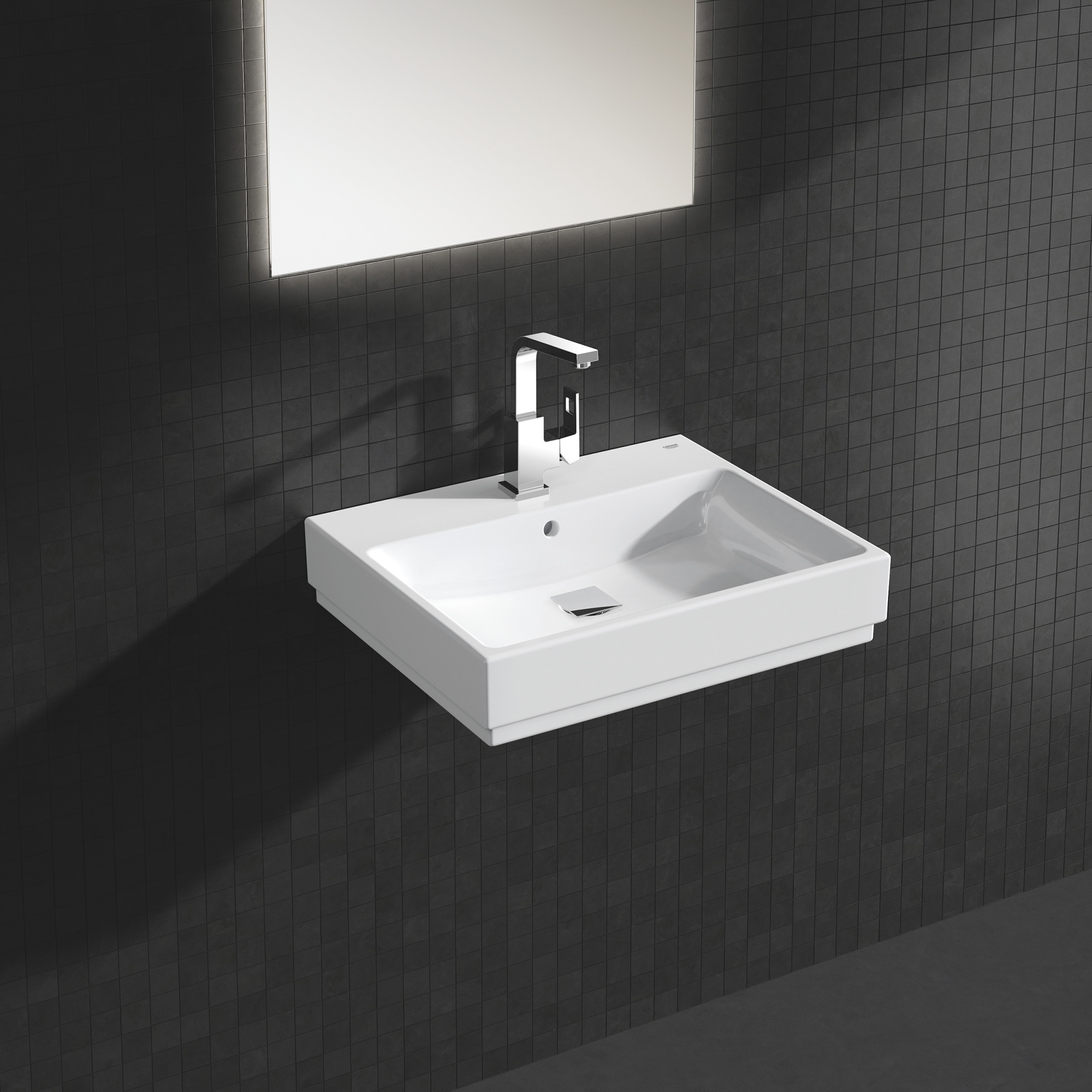 Tvättställ Grohe Cube Ceramic 39473 60 cm