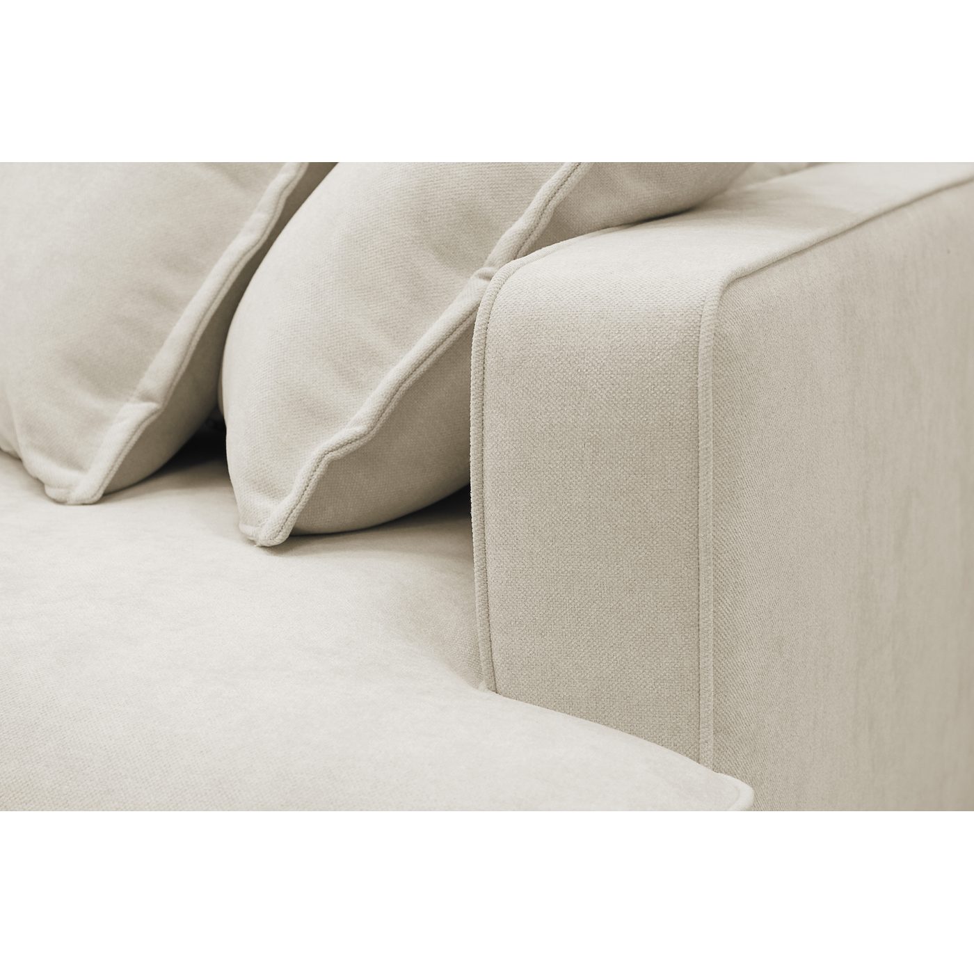 Soffa Scandinavian Choice Rossita Lyx 2,5-sits Extra djup i Tyg Storm 02, Beige Tygx