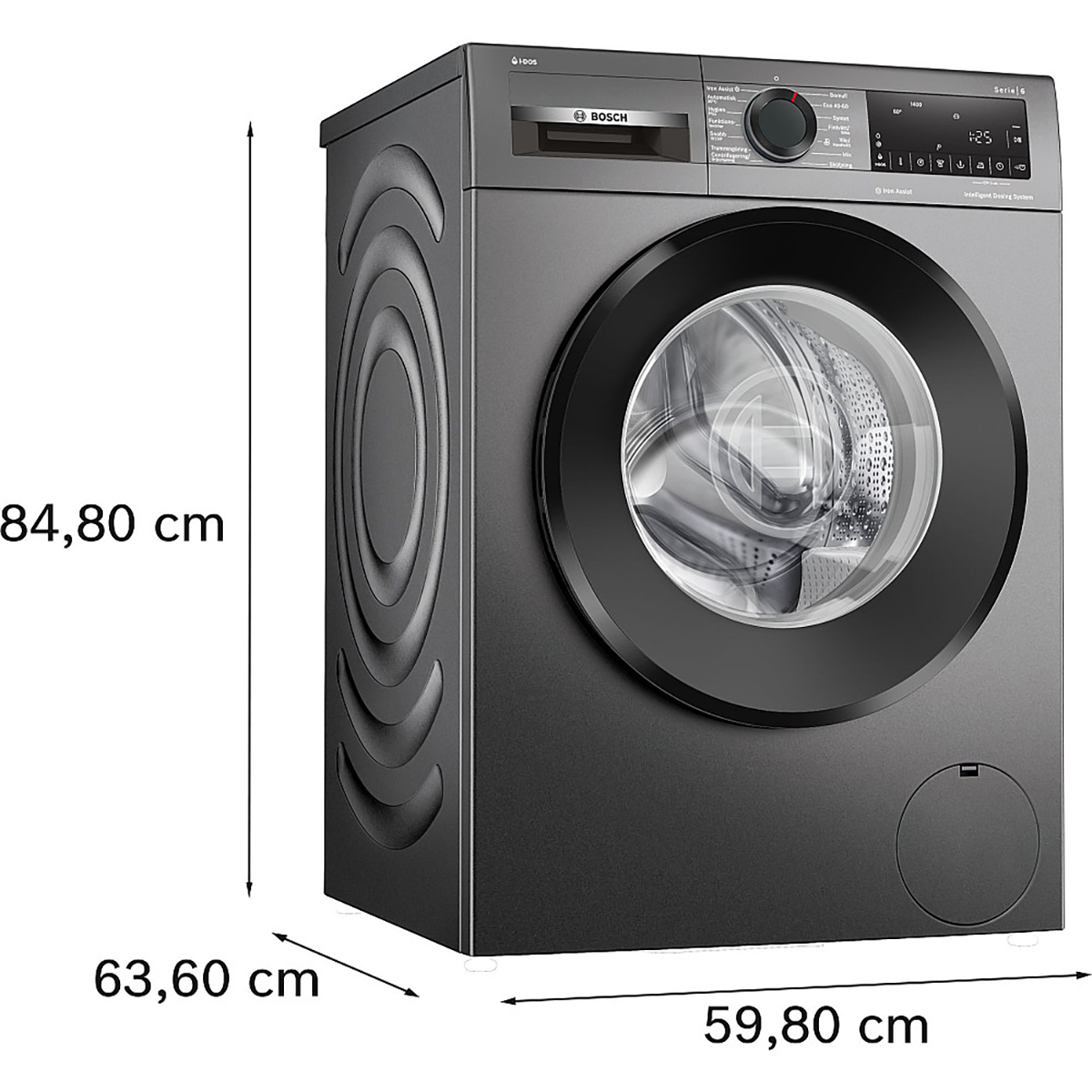 Frontmatad Tvättmaskin Bosch WGG244RFSN Serie 6 i-DOS Rostfri