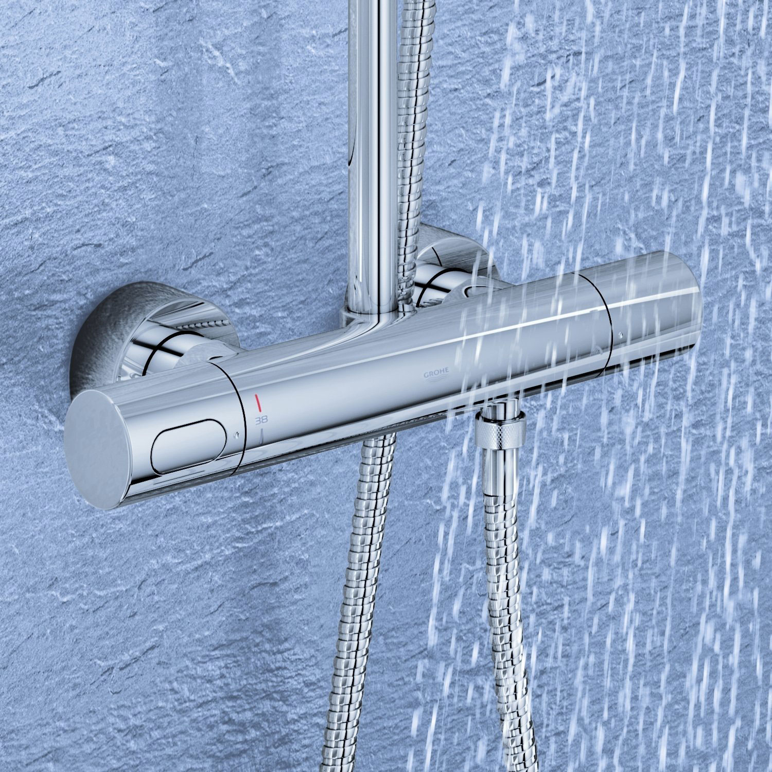 Takduschset Grohe Rainshower System 210 med EcoJoy