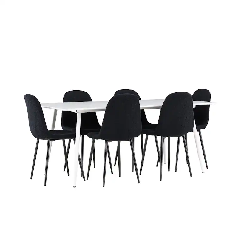 Matgrupp Venture Home Silar 180 med 6 st Polar Stolar Teddy