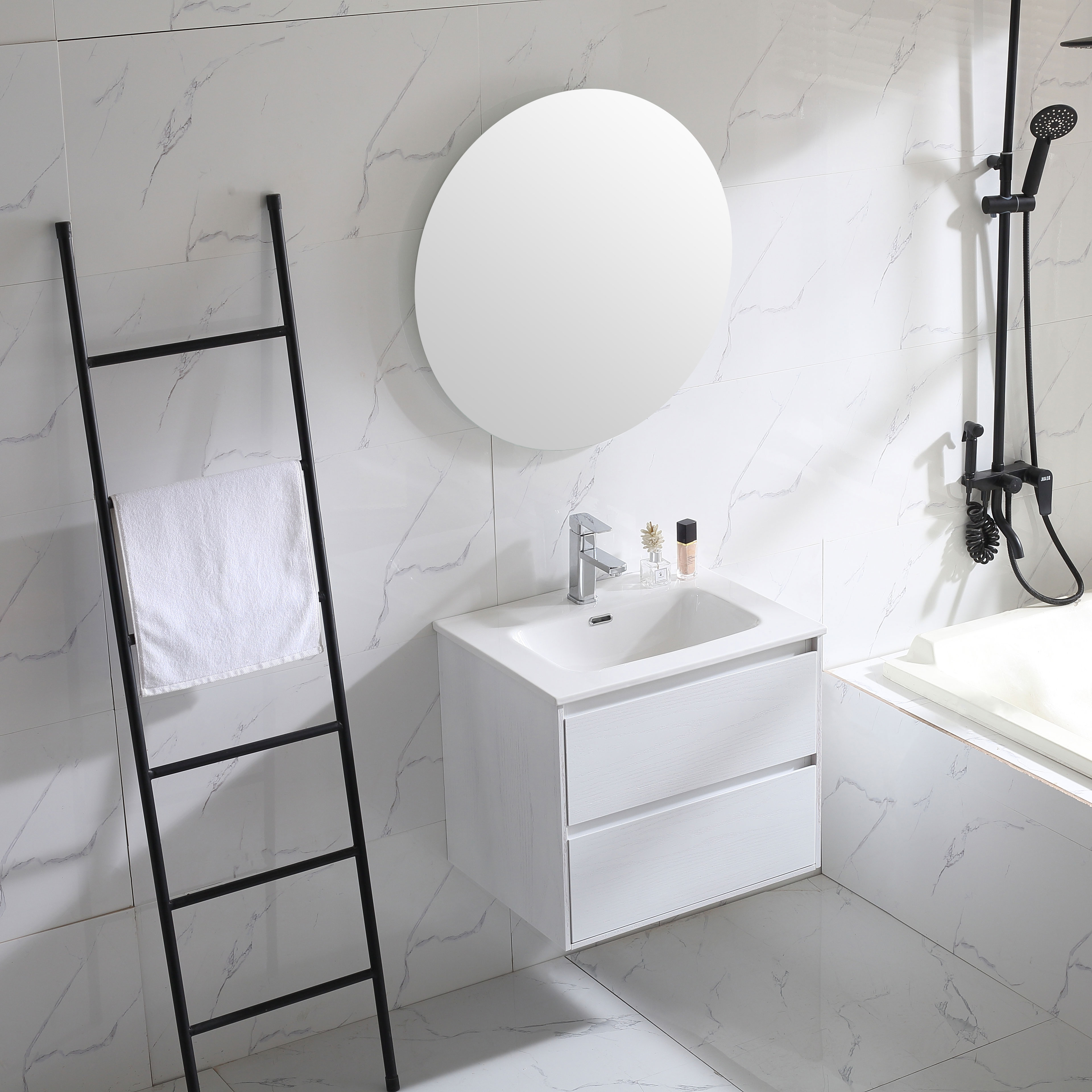 Tvättställsskåp Bathlife Lättsam Vit