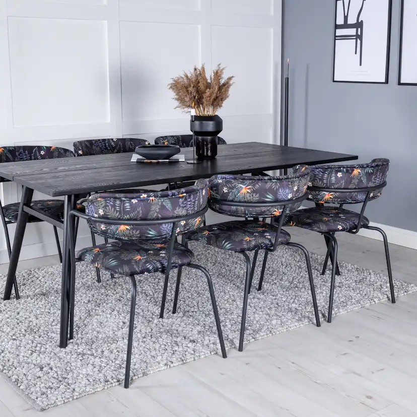 Matgrupp Venture Home Salt med 6 Aris Karmstolar