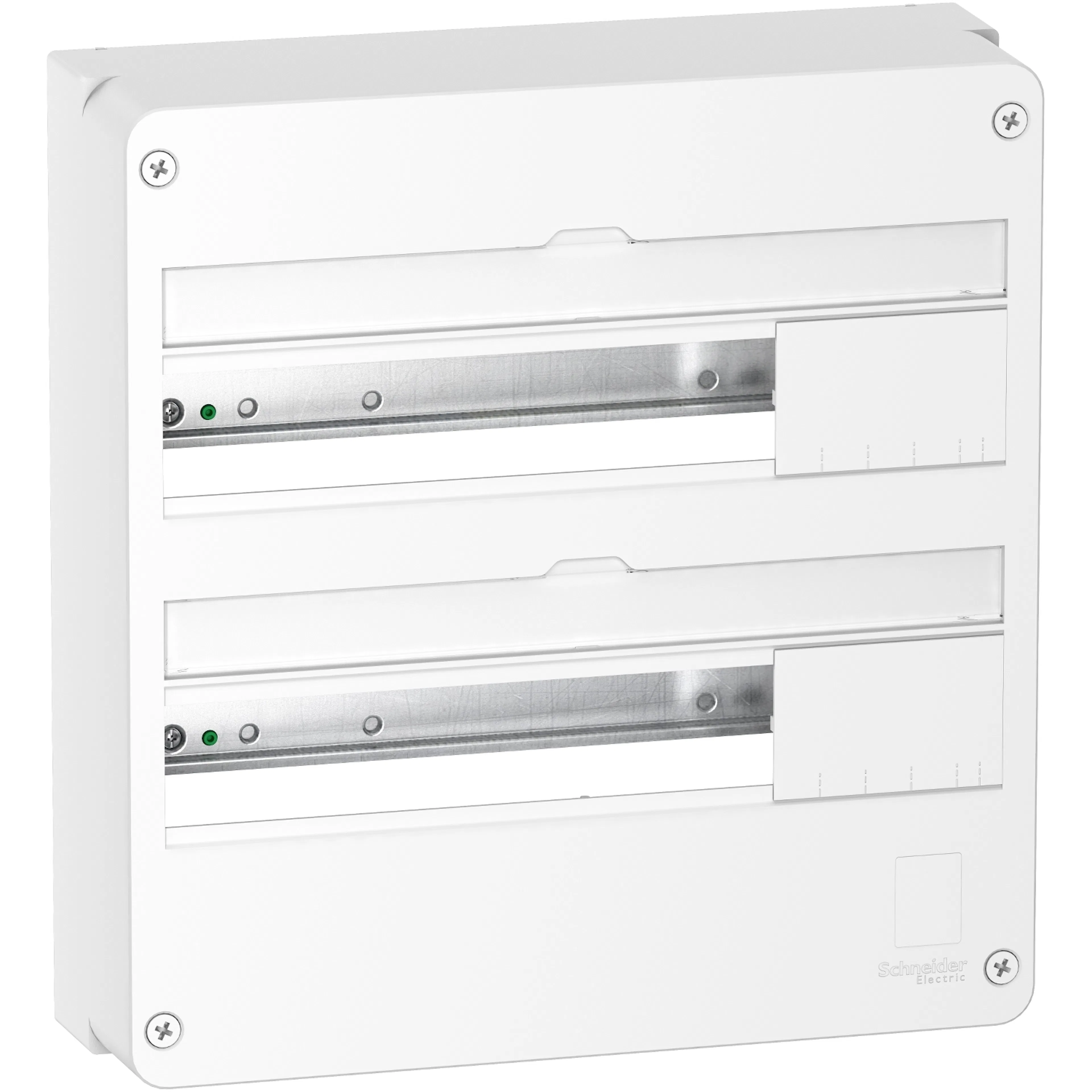 Normkapsling Schneider Electric Resi9 CX Utanpåliggande 2 × 18 Moduler IP30