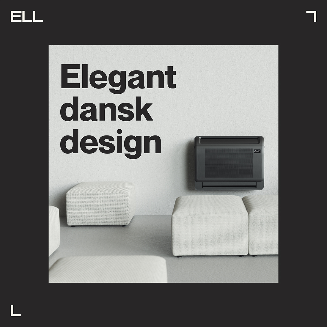 Luftvärmepump ELL Solid Dark