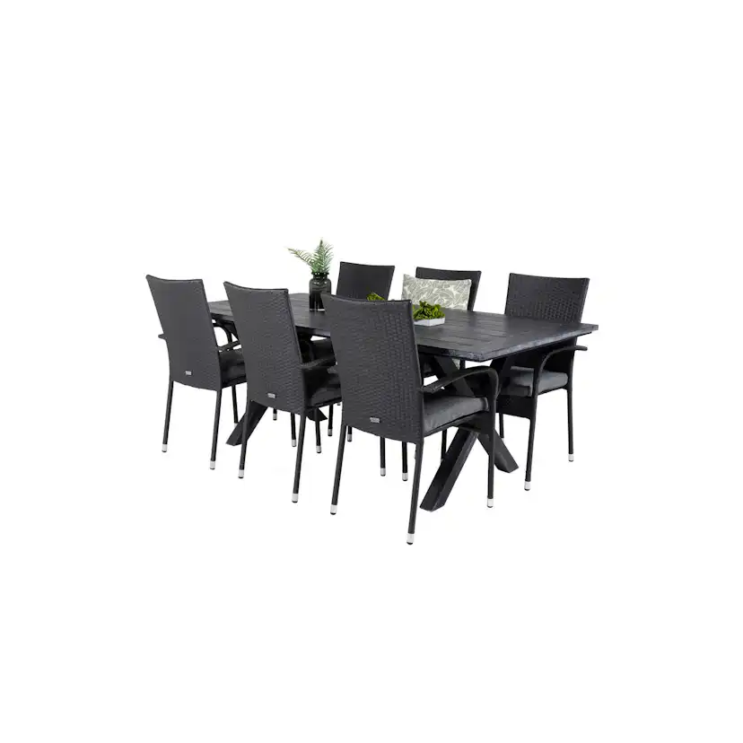 Matgrupp Venture Home Rossi 200 med 6 Asta Stolar