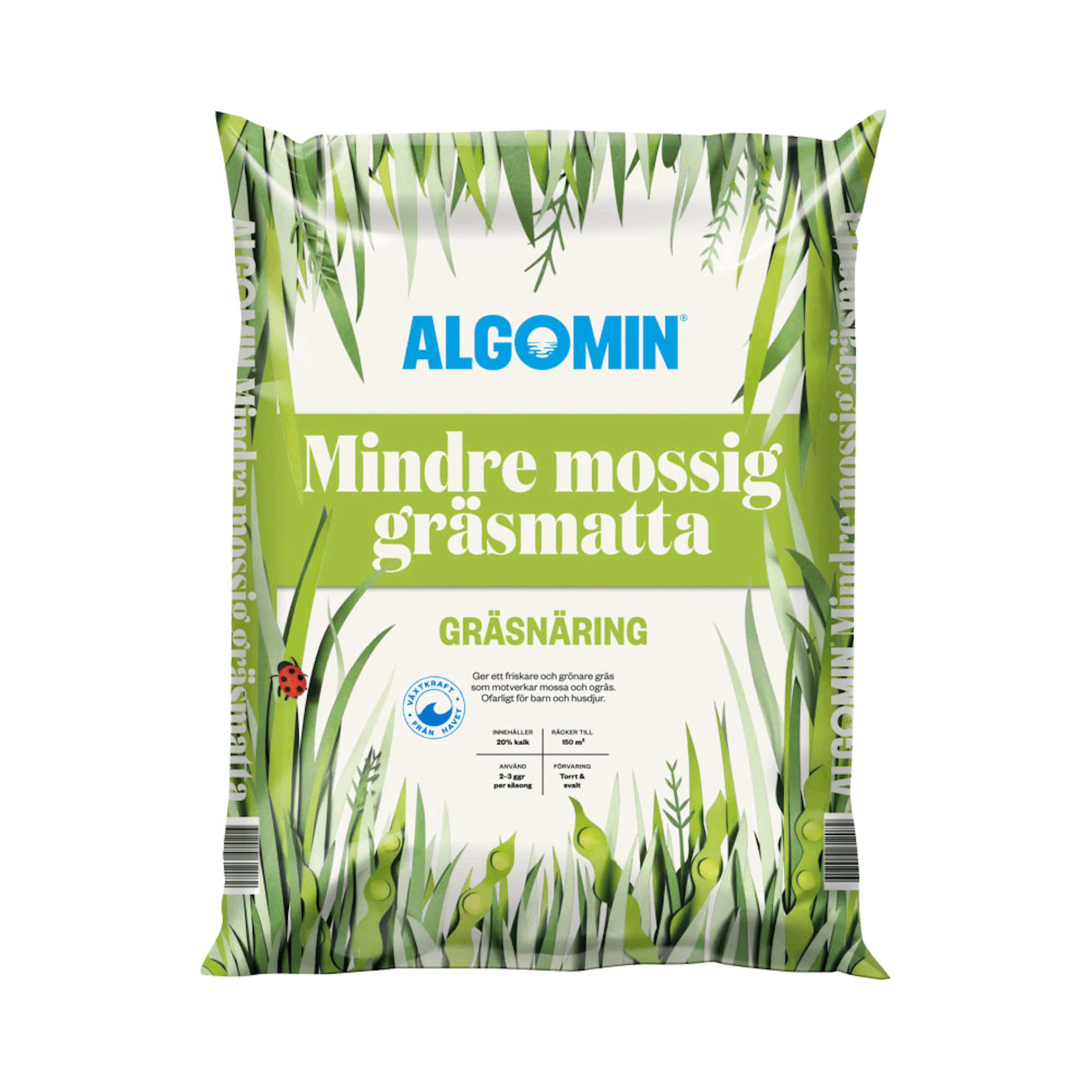 Gräsmattegödsel Algomin Mindre Mossig Gräsmatta