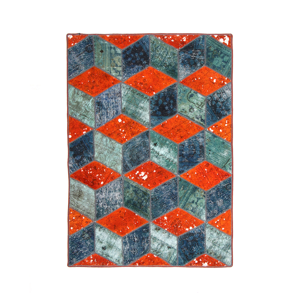 Persisk Patchworkmatta D-sign Handknuten 750662