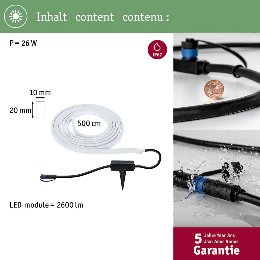 LED-strip Paulmann Smooth Plug & Shine IP67 24V