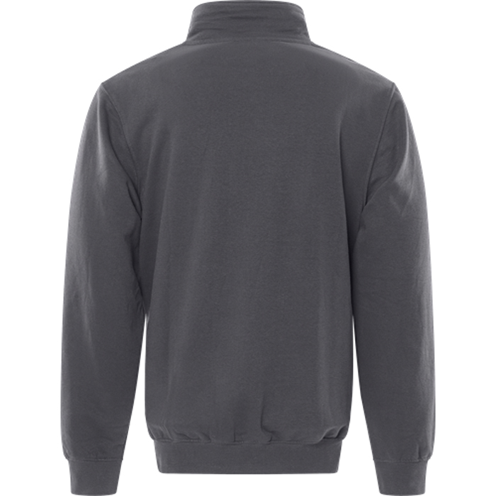 SWEATSHIRT KORT ZIP 1737 SWB Färg: Mörkgrå, Storlek: XS