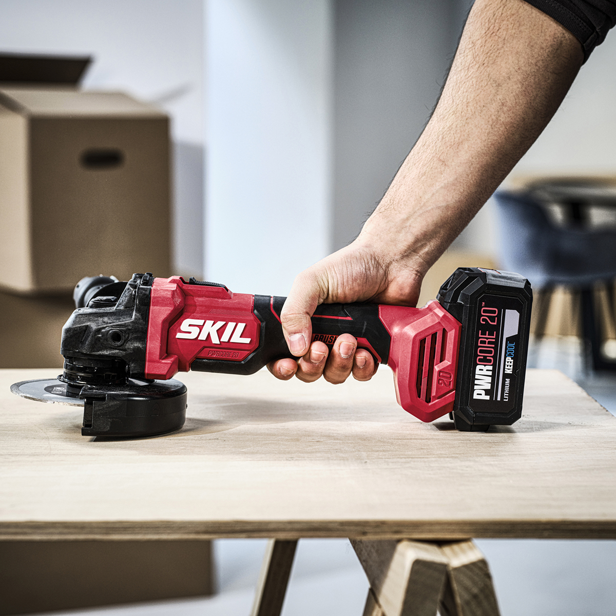 Vinkelslip SKIL 3922 AA Batteridriven Kolborstfri
